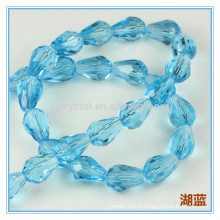 Perles de verre en larme, perles de cristal